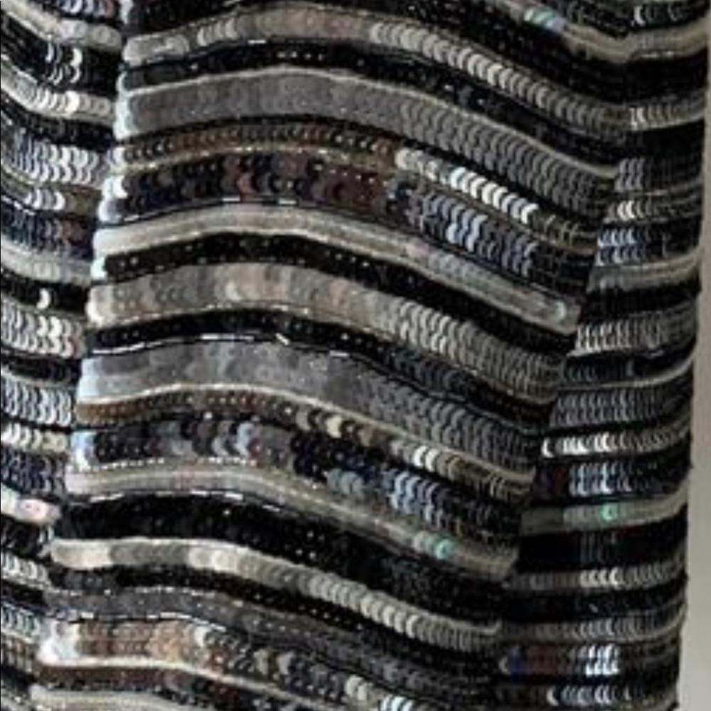 Scala Vintage Sequin Black & Silver Trophy Jacket - Picture 2 of 8